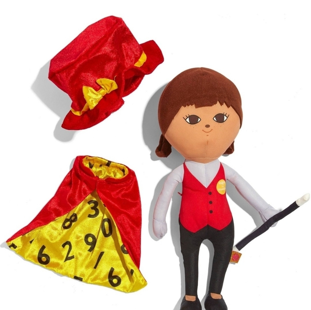 María The Mathemagician Plush Doll Girls Toys, 16" Latina Doll, Educational Play - Picture 3 of 4